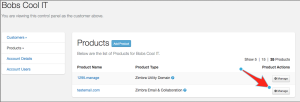 Product management in the portal